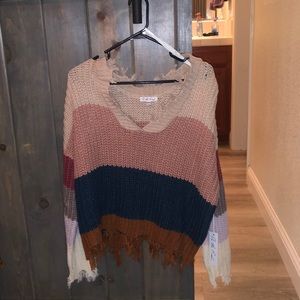 *Multi color sweater*